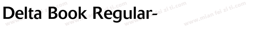 Delta Book Regular字体转换